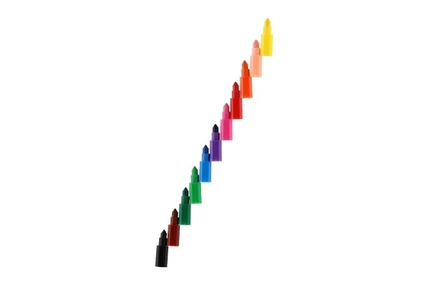 Livres à colorier Krtek A5 - Peignez selon les points de couleur avec crayons de cire