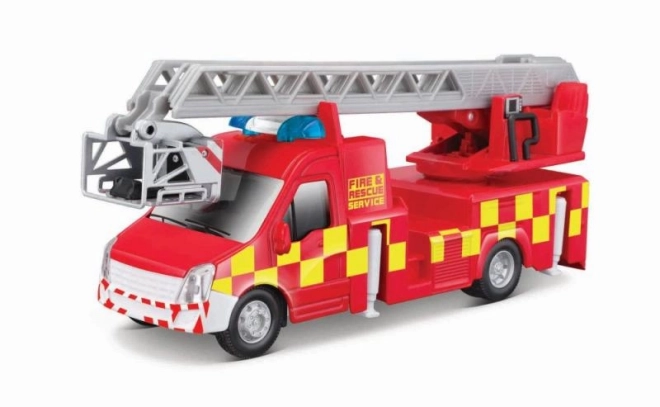 Camion de pompiers avec échelle Bburago 1:43