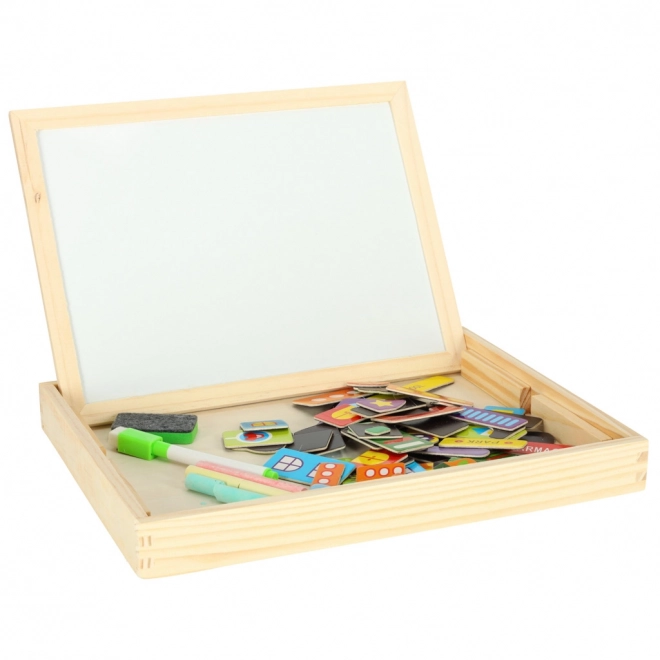 Tableau magnétique en bois - ville