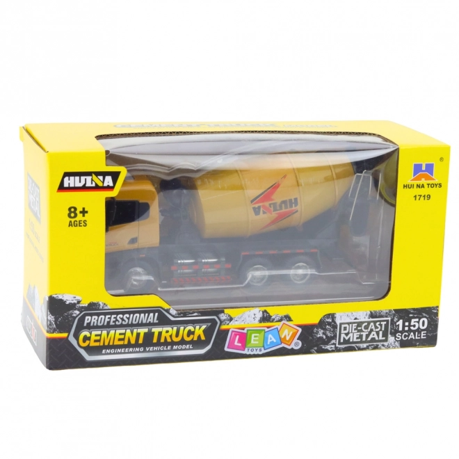 Camion malaxeur à béton métallique Huina Khaki 1:50