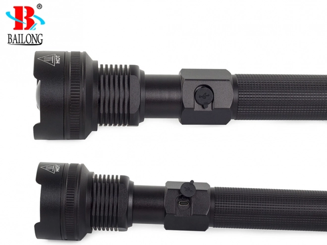 Lampe de poche tactique militaire avec LED Cree XHP70 et zoom de Bailong