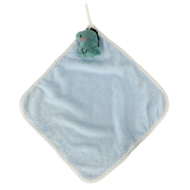 Serviette pour enfants à la maternelle 30x30cm dinosaure bleu