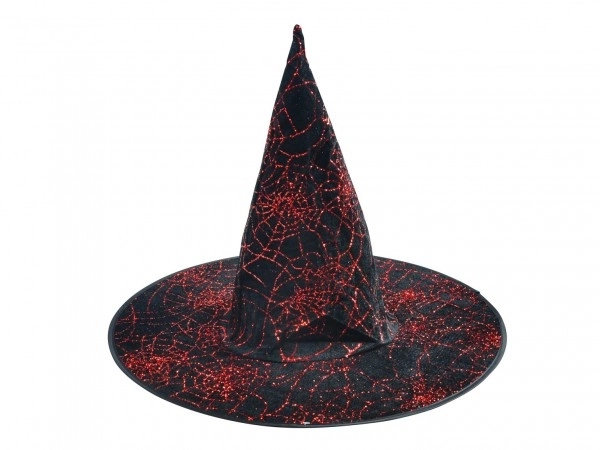 Chapeau de sorcière adulte noir-violet 44x35cm 2 types carnaval