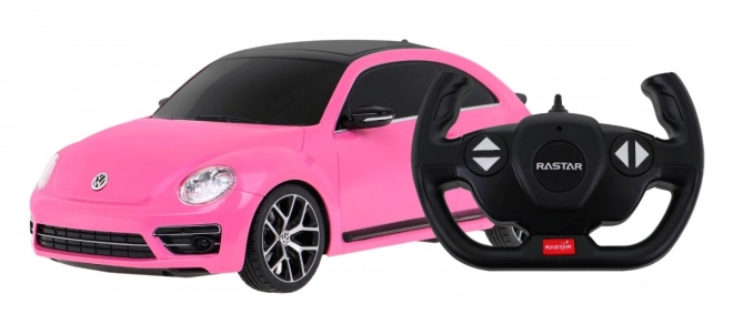 Voiture télécommandée R/C Volkswagen Beetle Rastar 1:14 rose