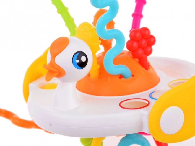 Hochet sensoriel avec motif cygne