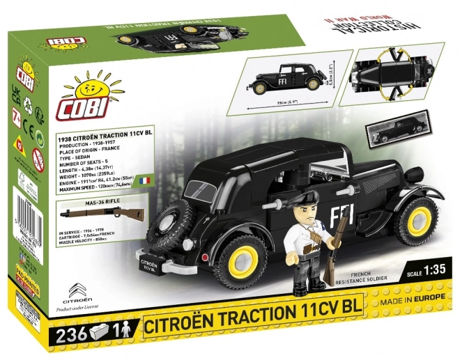 COBI 2266 1938 Citroën Traction 11CV, 1:35, 236 pcs, 1 fig
