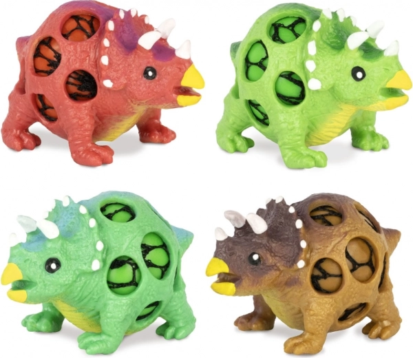 Différentes formes de dinosaures et couleurs vives