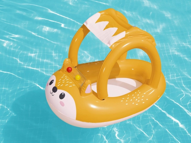 Bateau gonflable pour enfants Renard avec toit amovible