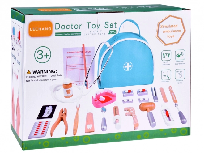 Ensemble en bois d'accessoires PETIT DENTISTE ZA4718