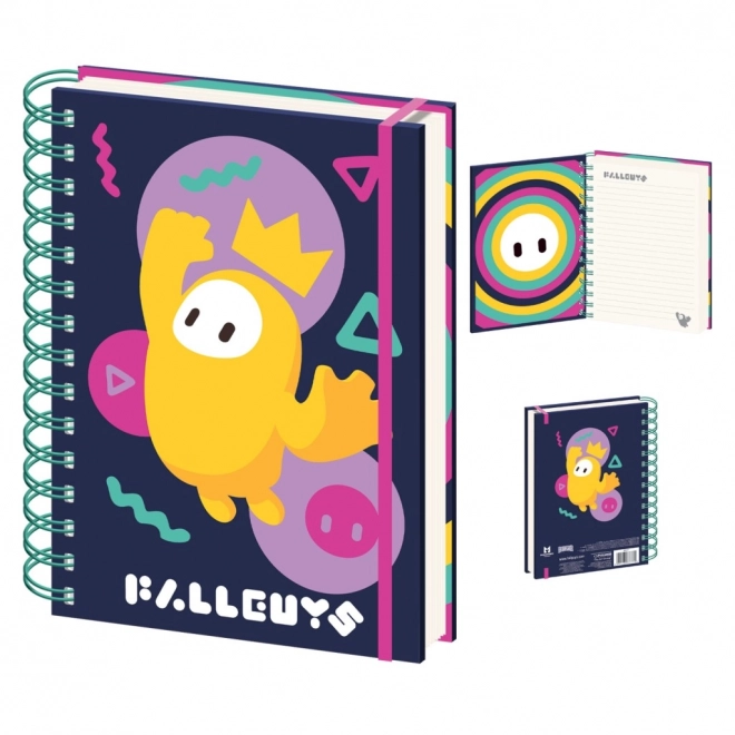 Bloc A5 avec motif du jeu Fall Guys