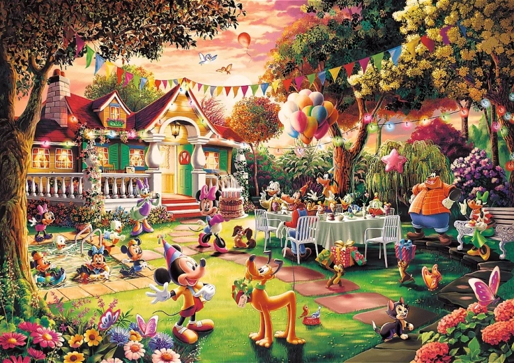 trefl puzzle fête d’anniversaire mickey mouse 1000 pièces premium plus