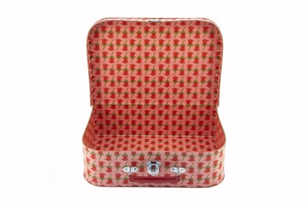 Valise/Coffre cousu Krtek et éléphant 30x21x9,5cm