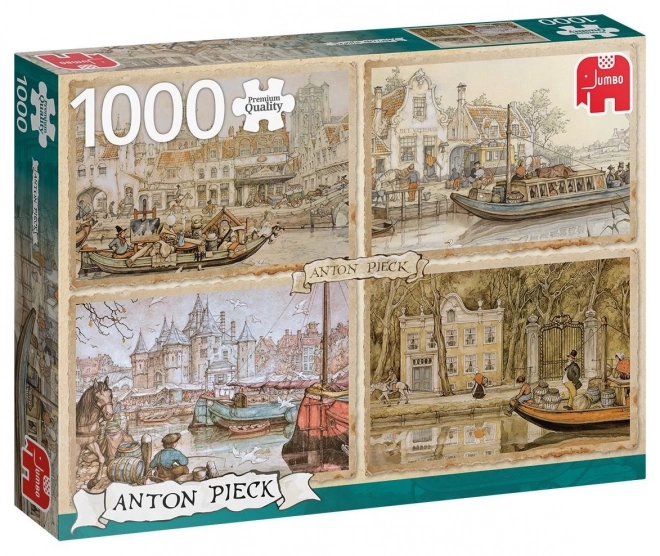 Puzzle Croisière sur les canaux d'eau 1000 pièces