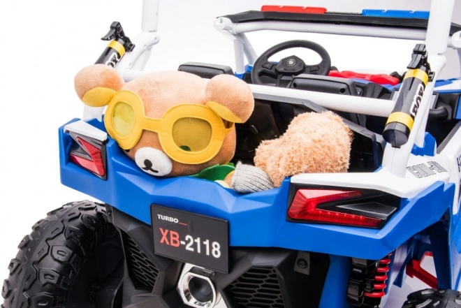 Véhicule de police pour enfants sur batterie 4x4 Buggy XB-2118
