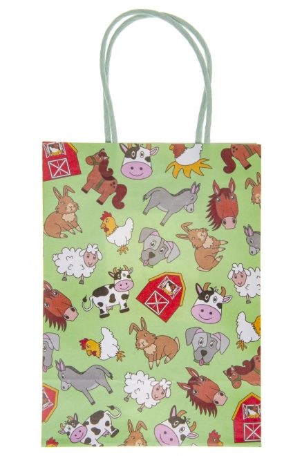 Sac cadeau animaux domestiques/ferme 16x22x9 cm