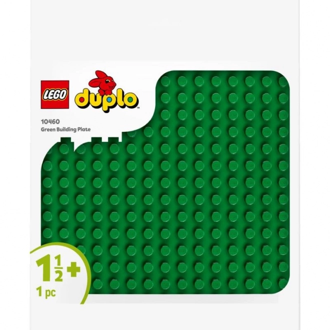 Lego Duplo plaque de construction verte