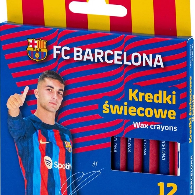 ASTRA Crayons de cire FC Barcelona 12 pcs (assortiment)