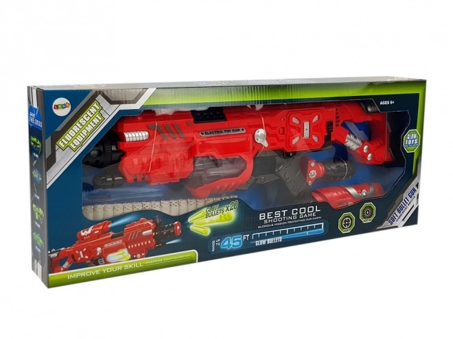 Arme lumineuse pour enfants avec munitions en mousse