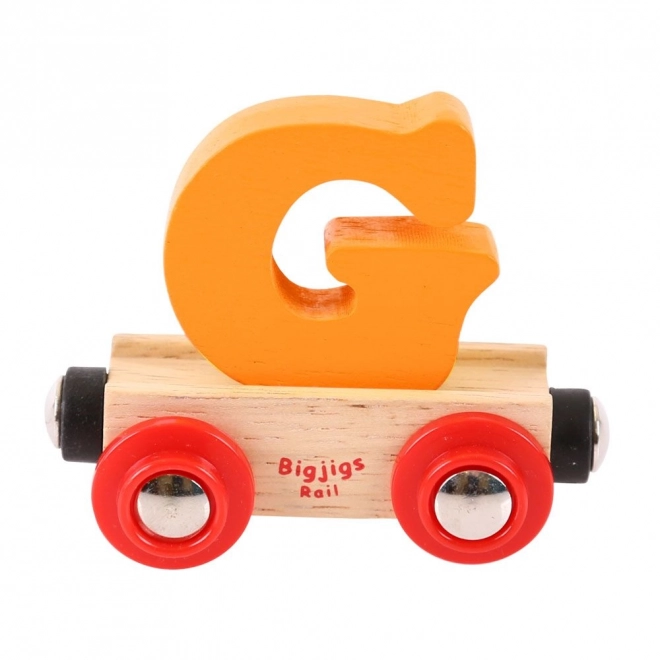 Bigjigs Rail wagonnet en bois - lettre G