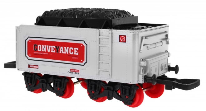 Train télécommandé avec rails pour enfants 3+ Fonction fumée + sons Lumières