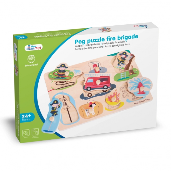 Puzzle en bois Pompiers - 8 pcs