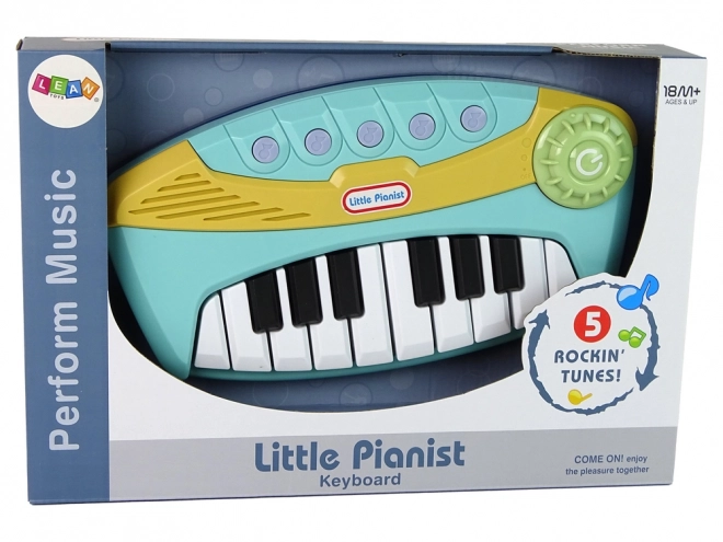 Petit pianiste interactif piano bleu