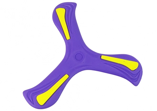 Boomerang disque volant lanceur violet pour enfants