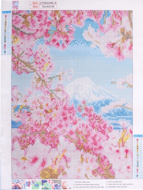 Kit de peinture sur diamant - sakura