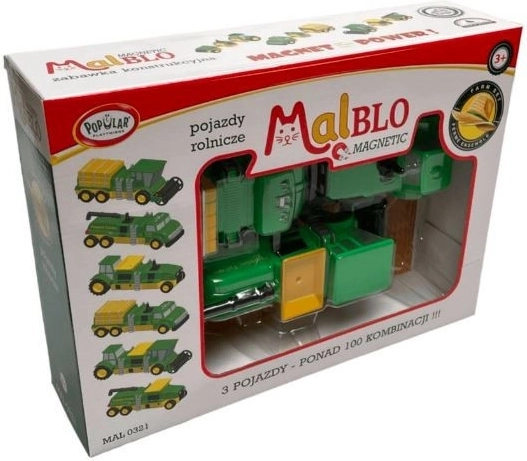 Jeu de construction magnétique – véhicules agricoles