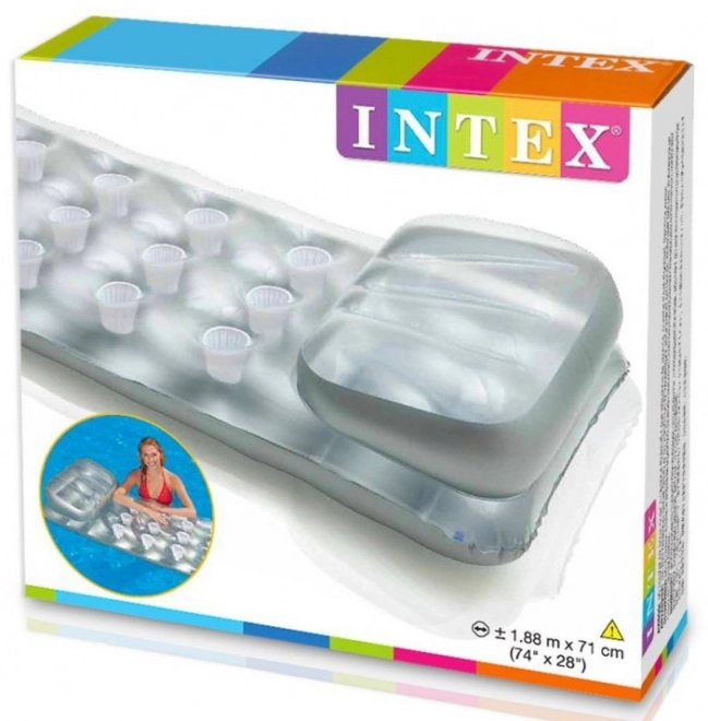 Matelas gonflable avec repose-tête pour la plage Intex