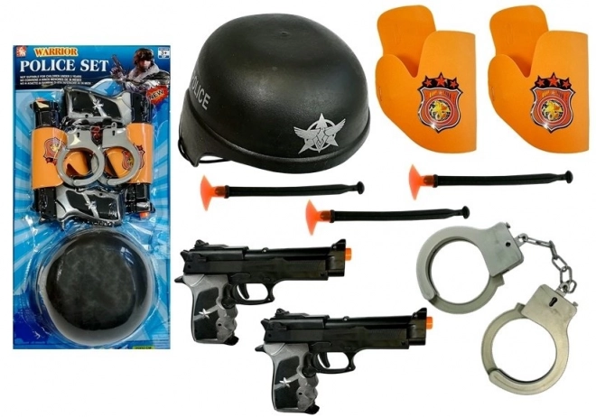 Ensemble de police pour enfants avec armes et menottes