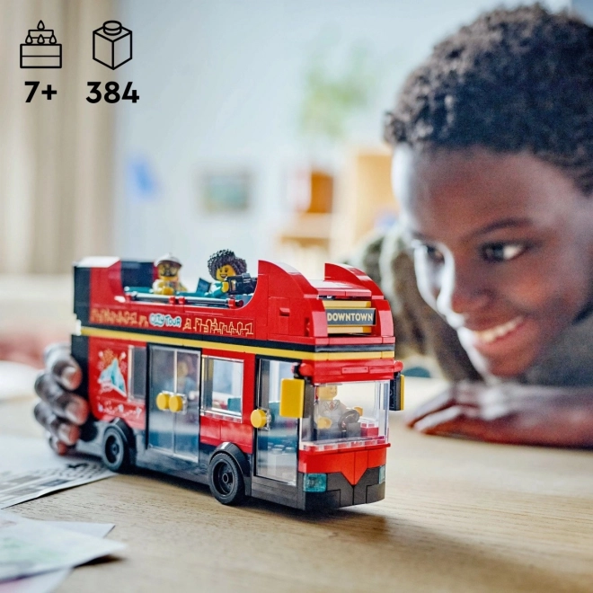 LEGO City 60407 Bus touristique rouge à deux étages