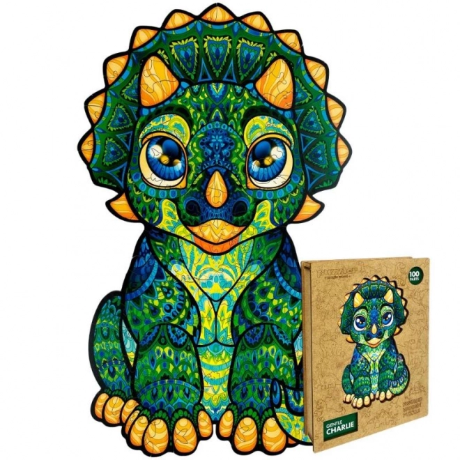 Puzzle en bois coloré Magické - Cher Charlie
