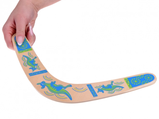 Boomerang en bois pour un amusement joyeux