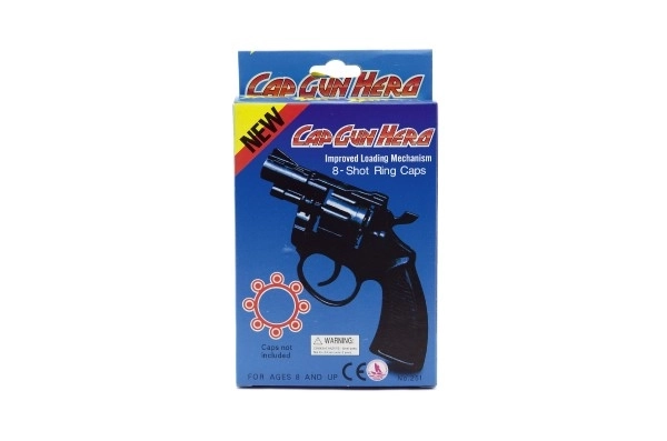 Pistolet en plastique à capsules, 8 coups