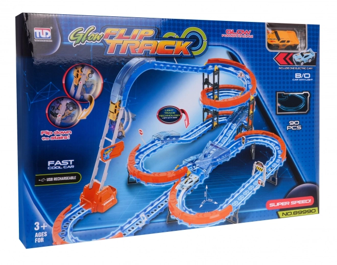 Piste de course extrême avec échelle - 90 pièces