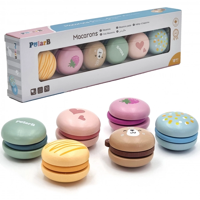 Macarons en bois