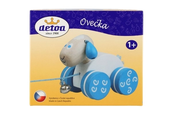 Mouton en bois à tirer