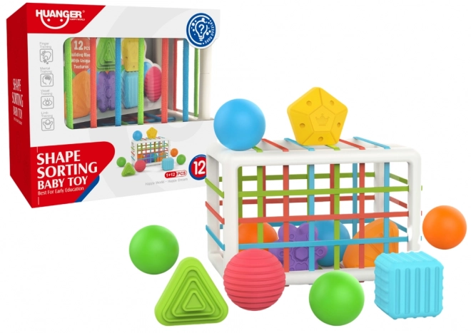 Cube flexible Ball Sorter Figurines pour enfants