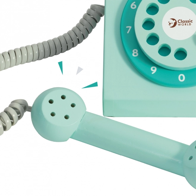 Téléphone en bois classique pour enfants