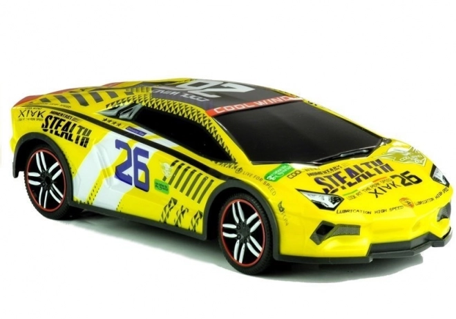 Voiture de sport radiocommandée Pilot R/C Jaune