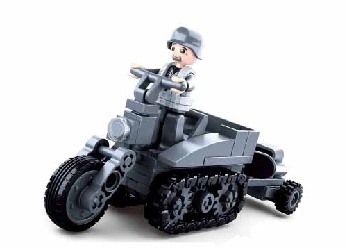 Sluban WWII M38-B0680B Moto avec chenilles