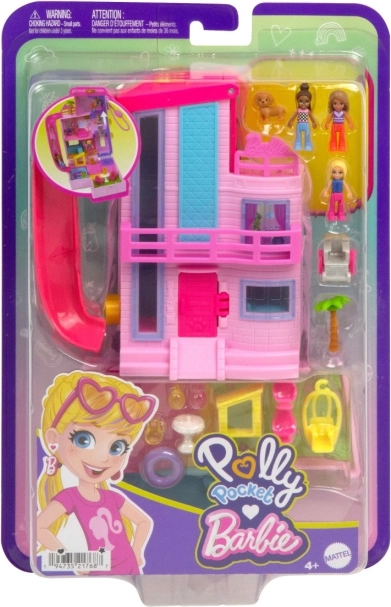 polly pocket barbie dreamhouse – maison de poupées compacte