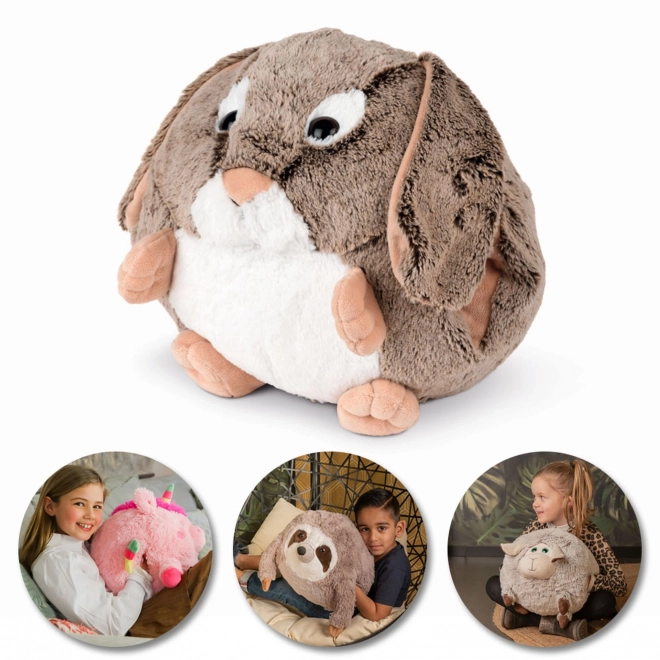 Cozy Noxxiez HW701 Lapin - Coussin chauffant en peluche 3 en 1