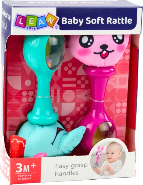 Ensemble de hochets avec balle douce Lapin et Éléphant