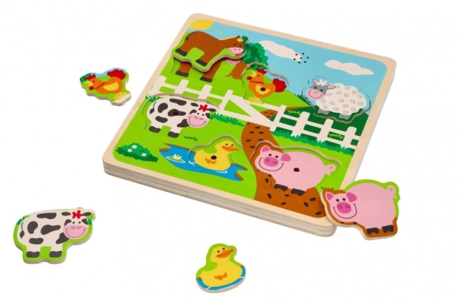Puzzle sonore - animaux de la ferme