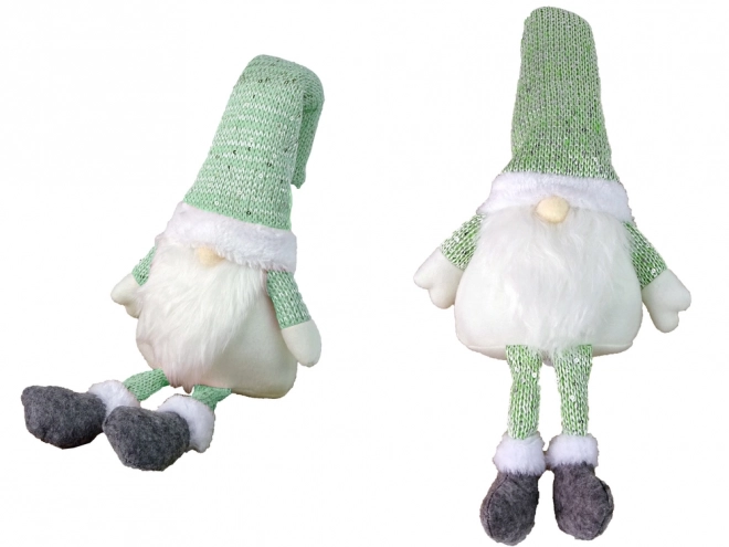 Lutin de Noël lumineux 40 cm vert