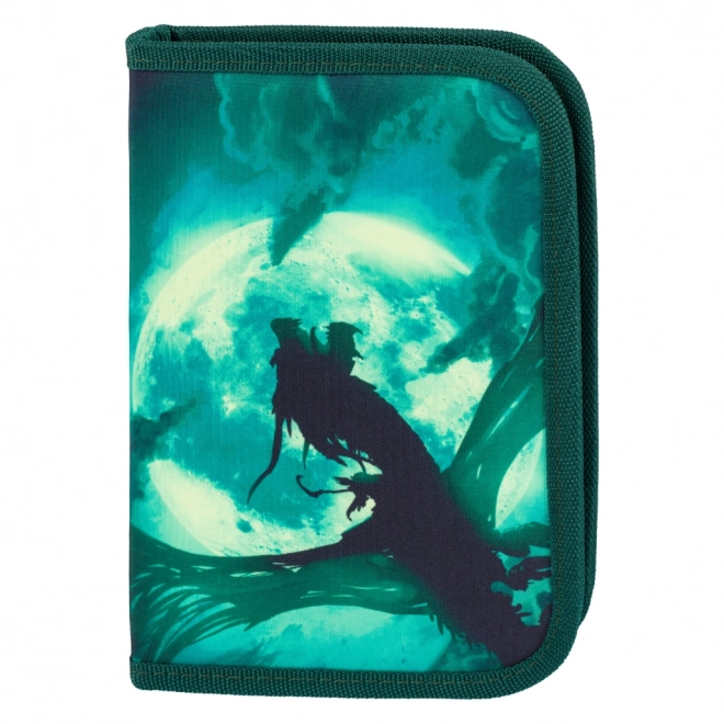 BAAGL Trousse scolaire classique deux rabats Dragon
