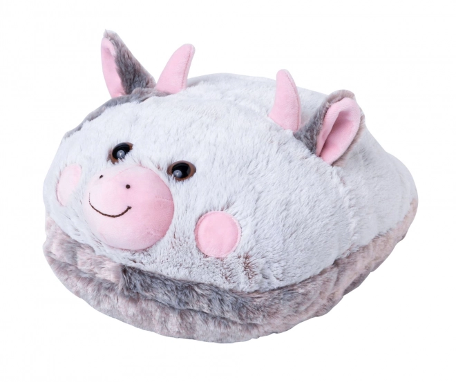 Pantoufle Chaufferette en Peluche Vache Cozy Noxxiez