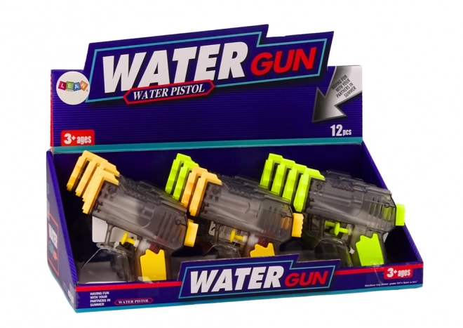 Petite pistolet à eau transparent jaune orange